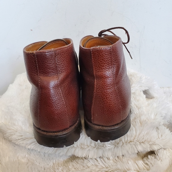 Cole Haan Brown Pebbled Leather Chukka Boors 9